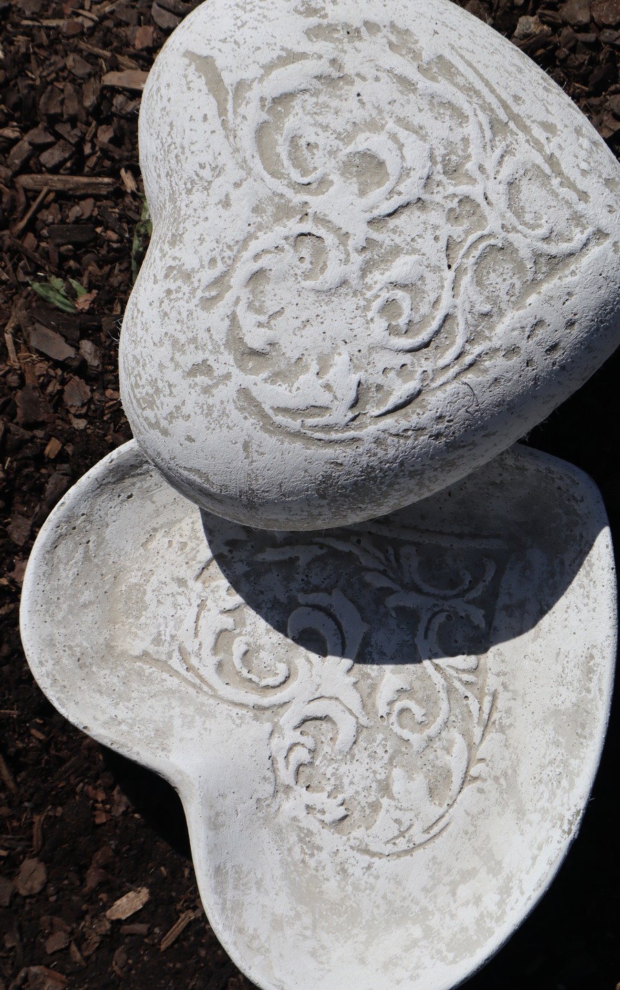 Carved Heart Stones