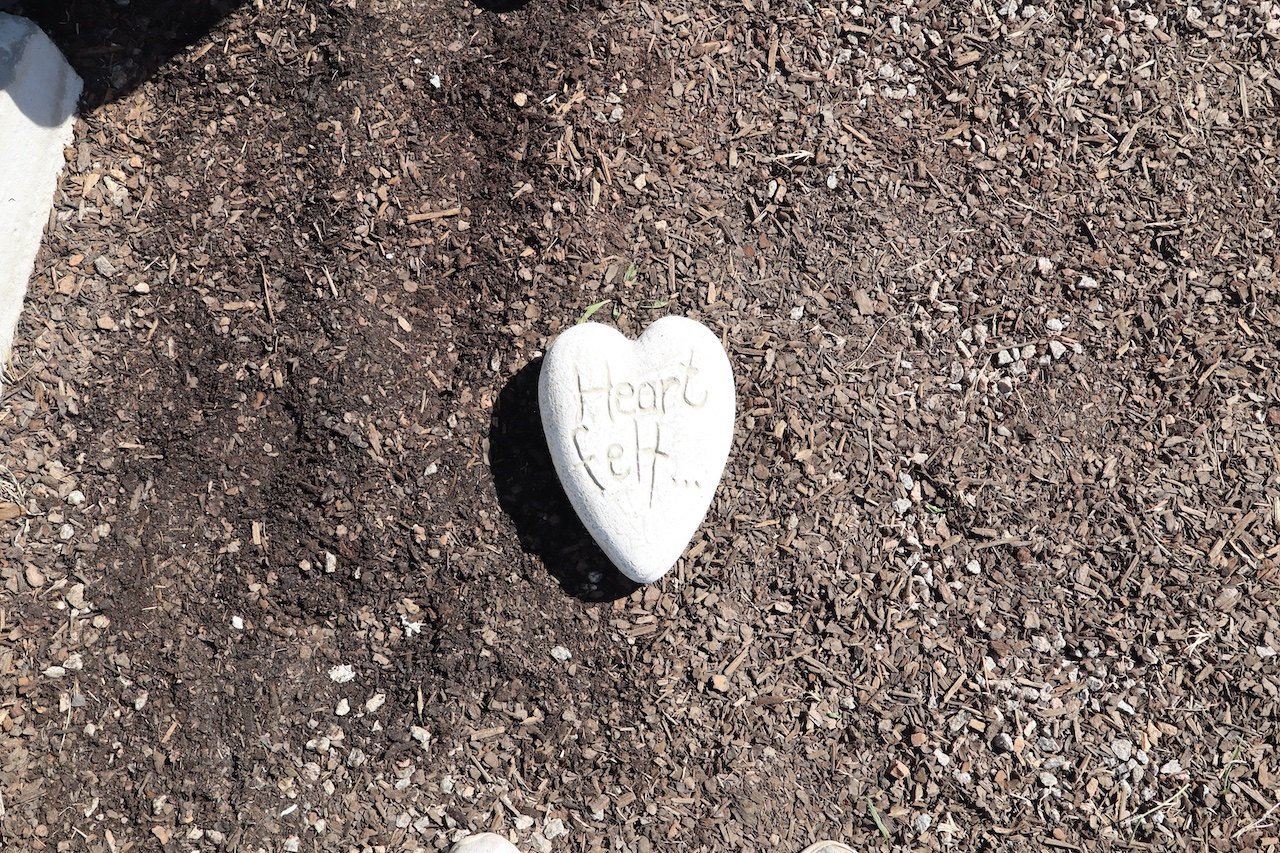Engraved Heart Stone
