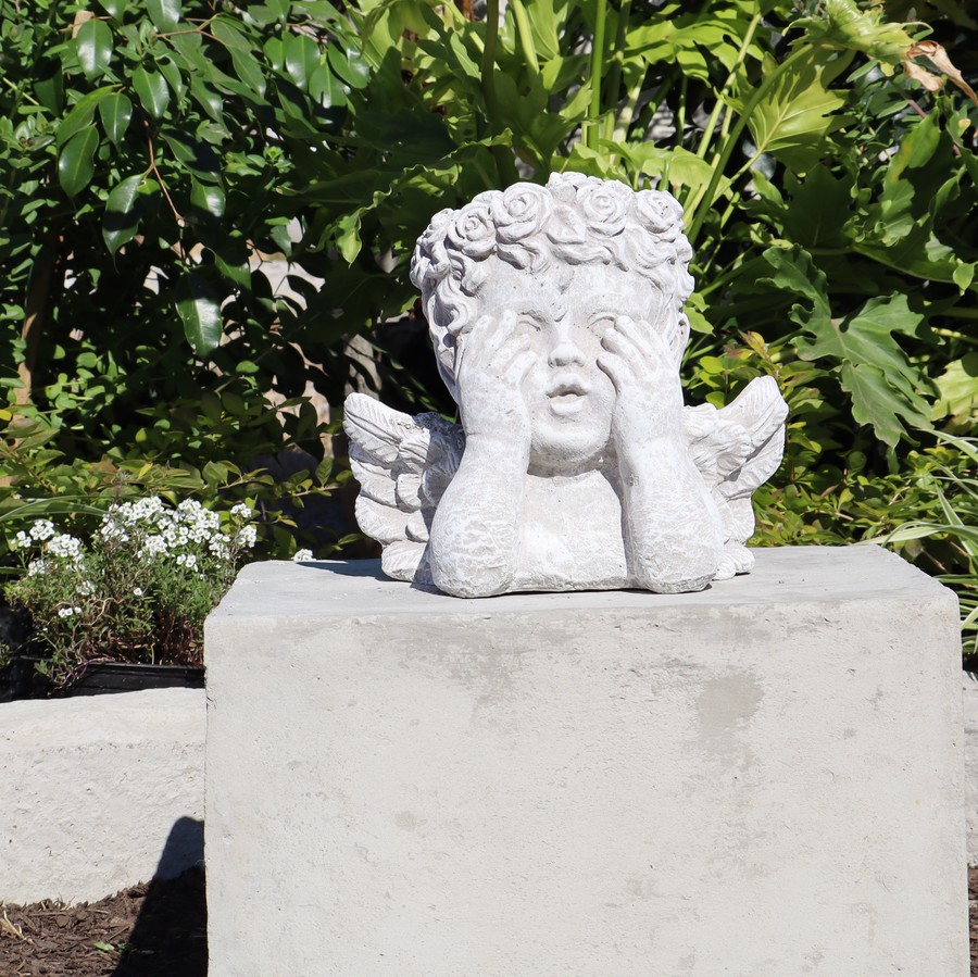 Cherub Head Planter